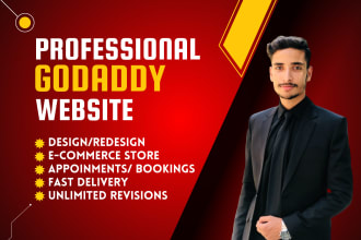 design or redesign godaddy website professionally