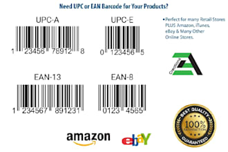 create barcode for your amazon, ebay products