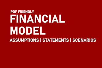 prepare financial model and projections for your businesses