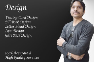 design visiting card and bill book