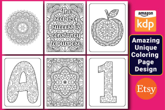 design amazon kdp coloring book adult coloring book kids coloring book pages