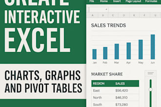 create dynamic excel charts, graphs and pivot tables