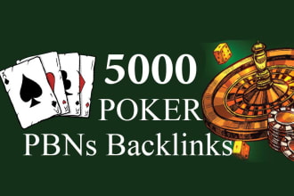 do best 5000 poker backlinks, dofollow