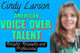 record a midwest north american female voice over