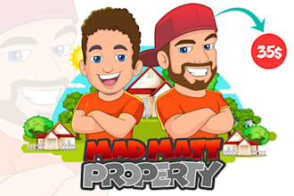 do caricature mascot logo,cartoon character, cartoon portrait,