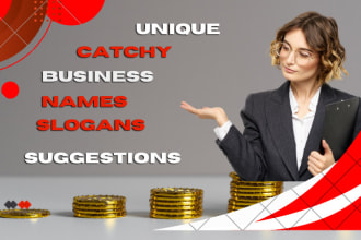 build a top business, products, company names, and slogans