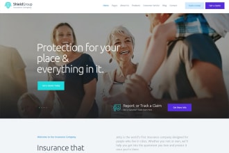 build finance, insurance, business, loan, accounting website
