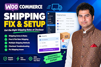 fix woocommerce shipping issues and configure shipping rates