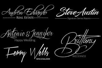 design calligraphy signature font logo