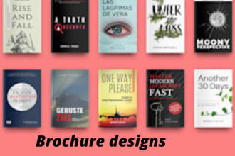 design professional trifold bifold brochure and flyer