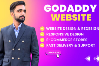 design or redesign godaddy website professionally