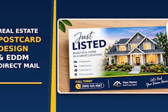 design real estate postcards and eddm mailers