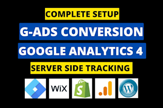 setup google ads conversion analytics 4 tag manager ga4 ecommerce  tracking