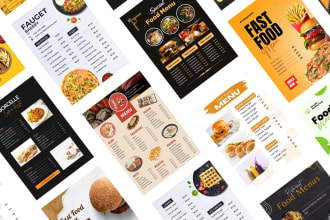 design professional food menu, blackboard menu ,restaurant