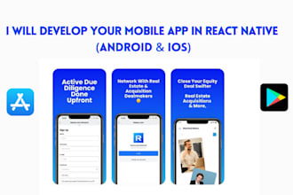 create react native mobile apps for both android and ios