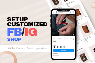 setup, integrate and customize facebook shop and instagram shop