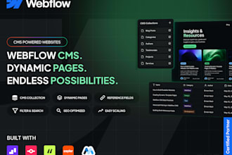 design and develop a scalable webflow blog or cms website