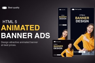 design animated HTML5 banner ads for your display ads campaign