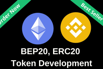 create secure bep20, erc20 tokens with smart contracts