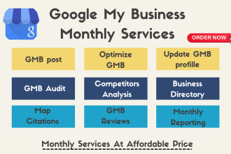 do gmb post and monthly service to rank on google map 3 pack