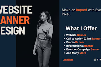 make professional website banner,slider,ad banner