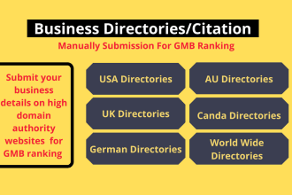 list your business to top 200 citations and business directories for worldwide