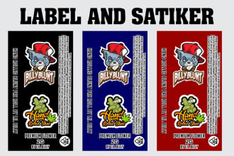 create cannabis, marijuana pre roll label and mylar bag