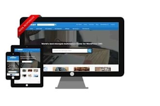 create wordpress microjob marketplace website with host