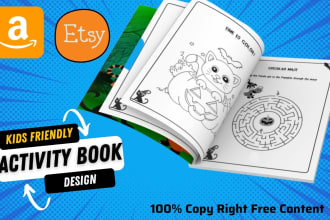 custom kids activity ebook child worksheets ebook formatting