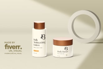 do cosmetic label design, product label design