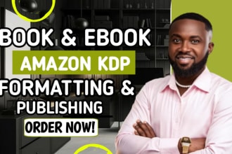 format, publish your ebook on amazon KDP, book design, kdp formatting, paperback