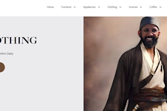 design shopify clothing store or fashion store