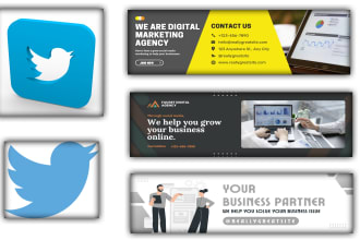 design facebook instagram or twitter header, banner post ads