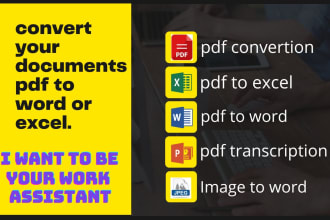 convert pdf to word, convert pdf to excel, file conversion