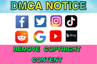 report leaked content from twitter reddit tiktok google fb yt ig under dmca
