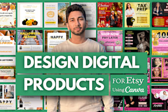 design digital products for your etsy shop using canva