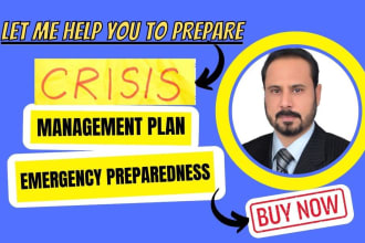 assist and prepare emergency preparedness and, crisis management plan