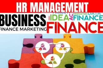 do HR management, finance, accounting and essays research