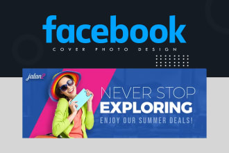 design a beautiful facebook banner, youtube or social media header