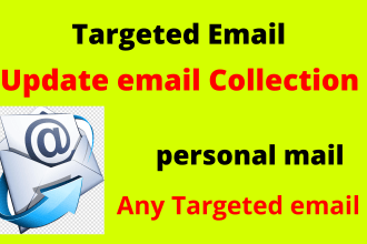 provide targeted verified email list for email marketing