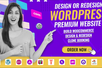 develop wordpress website design or business wordpress website wordpress theme