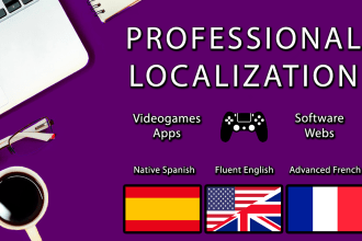 localize and translate your game, web, app or software to spanish