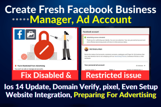 create fresh facebook business manager and ads account