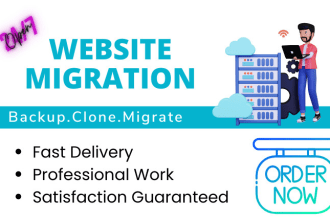 migrate, clone, move, transfer wordpress website creating backup
