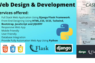 complete your flask, python, django, flask web applications