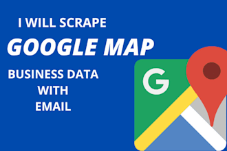 scrape google maps business data with email