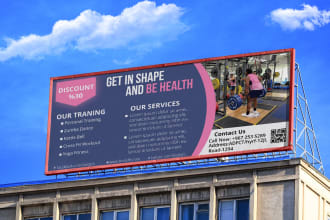 design billboard, signage, pop up, roll up banner