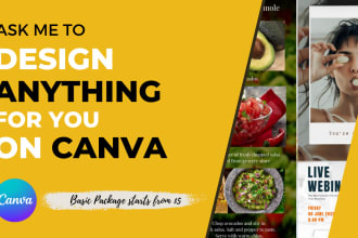 design flyer, poster, banner, social media post ebook in canva
