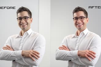 do headshot, portrait and beauty retouch in photoshop
