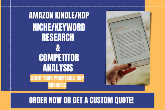 do data driven amazon kdp niche research